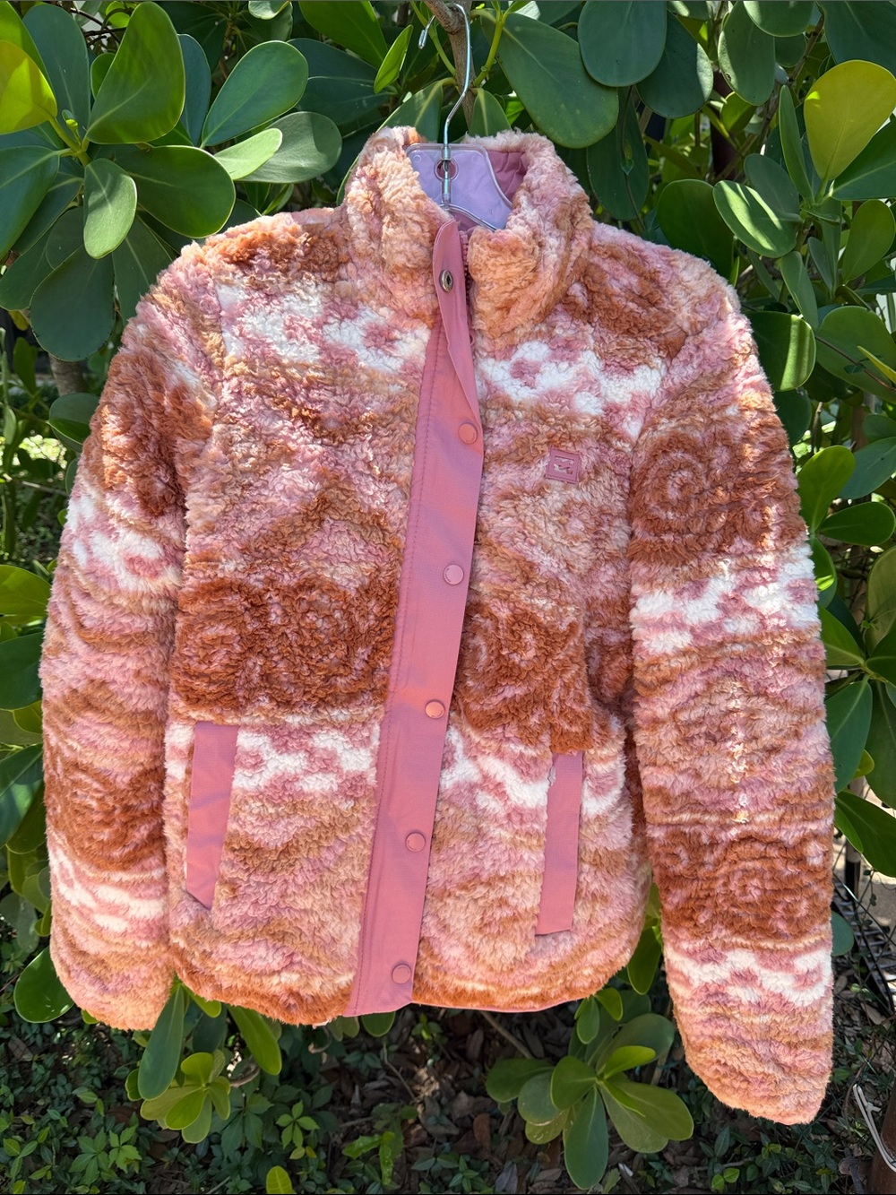 Billabong ☕️ Zip Sherpa Aztec Print Comfy Jacket